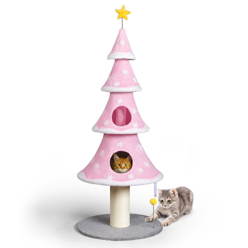 Pink Christmas Cat tree