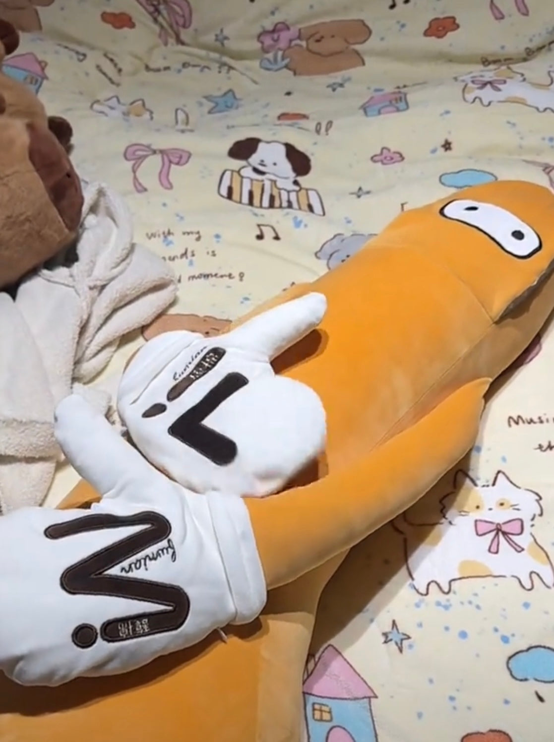 Interactive Banana Plush Body Pillow Cuddle with Remote Controlled Heating or Motion