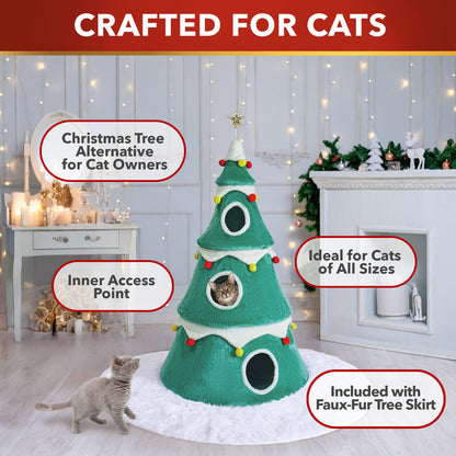 Meowy Christmas Tree Topper – Cat and Star Holiday