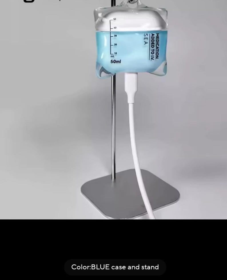Quirky IV Drip AirPods Case with Metal Stand