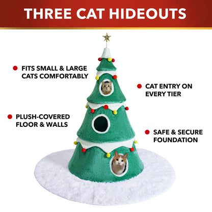 Meowy Christmas Tree Topper – Cat and Star Holiday