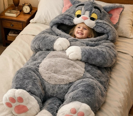 Tom and Jerry Shaped Sleeping Bag – Soft, Warm & Adorable Bedding for Cartoon Lovers