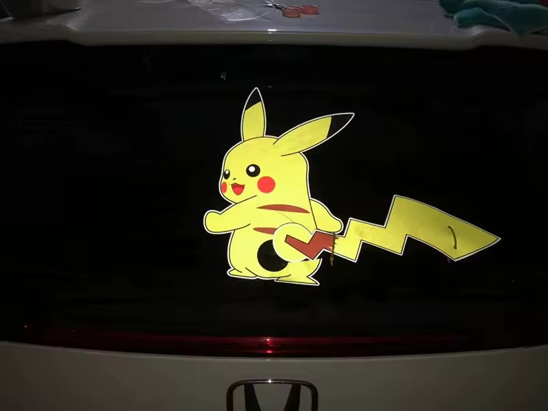 Pokemon Pikachu Reflective Windshield Wiper Stickers