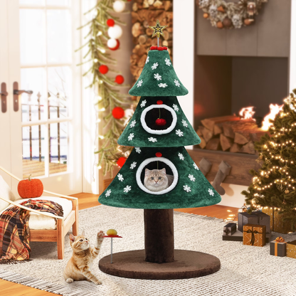 Meowy Christmas Tree Topper – Cat and Star Holiday