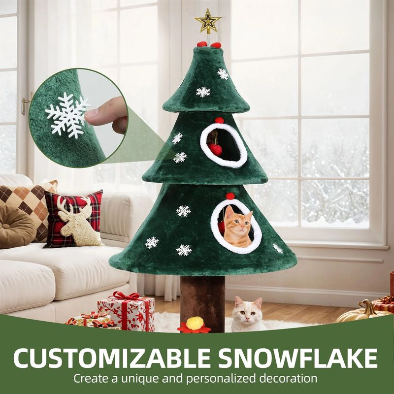 Meowy Christmas Tree Topper – Cat and Star Holiday