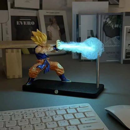 Mintzii® Magnetic Control Dragon Ball Z Goku Kamehameha Levitating Night Light Desk Lamp