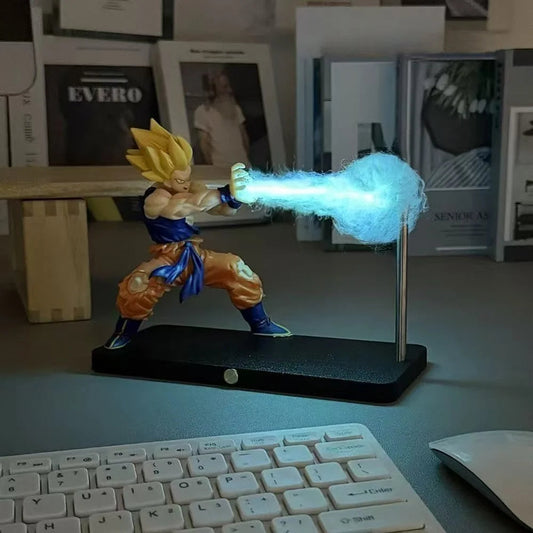 Mintzii® Magnetic Control Dragon Ball Z Goku Kamehameha Levitating Night Light Desk Lamp