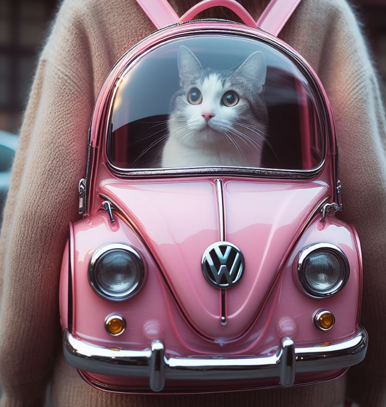 Limited Volkswagen Shaped Cat Carrier Backpack