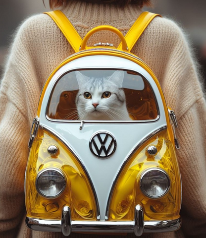 Limited Volkswagen Shaped Cat Carrier Backpack
